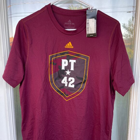 ASU Arizona State University Pat Tillman 42 T-Shirt size L Adidas Sun Devils - Picture 1 of 4